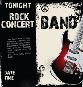 Rock concert grunge background